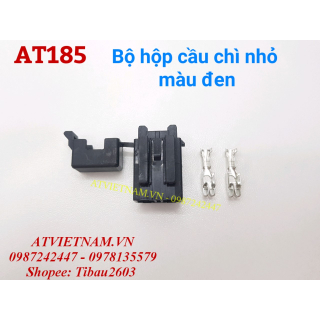 Bộ Hộp Cầu Chì Nhỏ Nhựa Đen - AT185 ( Bịch 10 bộ)